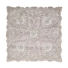 PANORAMA HOGAR - FUNDA PARA COJIN BORDADO POLIESTER BORDADO BLANCO