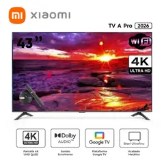 XIAOMI - Televisor A PRO 43 QLED 4K ULTRA HD SMART TV-2026 L43MB-APPH