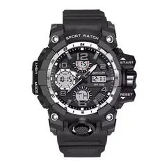 SANDA - RELOJ ORIGINAL DEPORTIVO NEGRO SAN-141