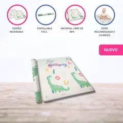 CARESTINO - Alfombra Antigolpes Reversible para Bebé «ROLL»