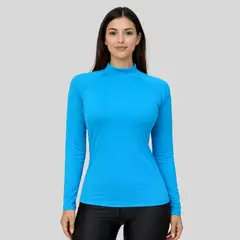 AQUA&MODA - LICRA CON PROTECCION UV AQUAMODA LAMMCBSL MUJER CON CIERRE CELESTE BEBE SIN LOGO