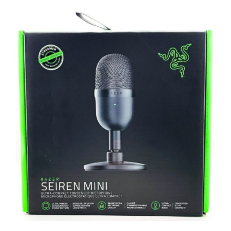 Micrófono Razer Seiren Mini USB Streaming Negro