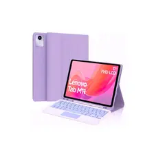 SPACE - Funda con Teclado touchpad para Tablet Lenovo M11 lila