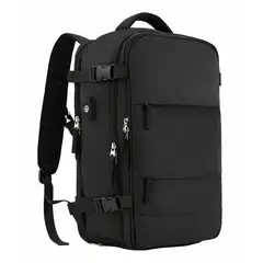 GENERICO - Mochila Viajera Basica Negro