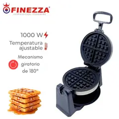 FINEZZA - Waflera twister FZ-822WF 1000 Watts Sistema giratorio de 180°