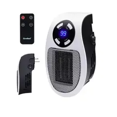 GENERICO - Estufa Digital de Pared 500W con Control Portatil