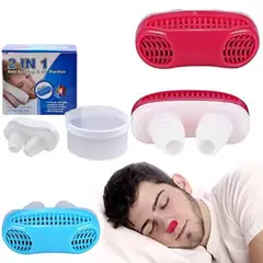 GENERICO - Pack 2 Clip Nasal Anti Ronquidos de Silicona para Mejorar la Respiración al Dormir