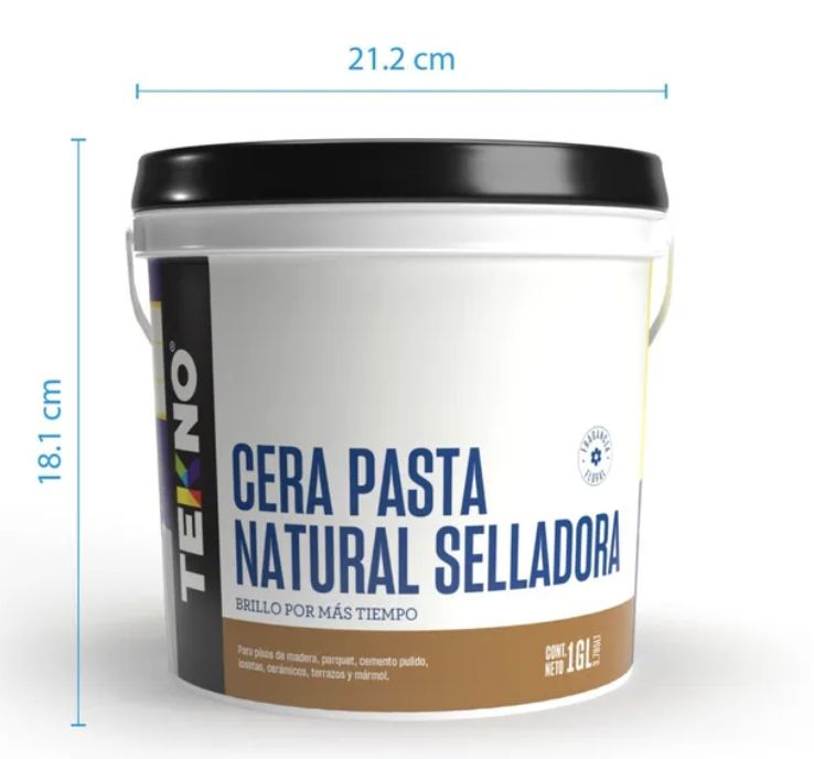 CERA TEKNO BALDE 4LT PASTA NEUTRO