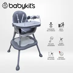BABY KITS - NUEVA Silla de Comer Gumi Gris - v2025