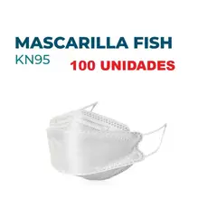 GENERICO - MASCARILLA KN95 BLANCO x 100 Unidades