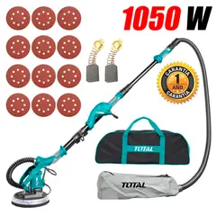 TOTAL TOOLS - Lijadora Industrial Pared Techo Drywall Paneles Yeso 9″ Total TWS10501 1050W Linea Pesada