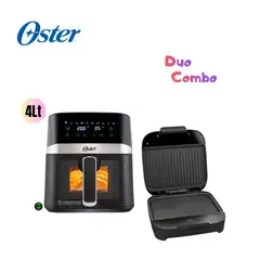 OSTER - Pack Freidora de Aire Digital 4L CKSTAF40WDDF y Sandwichera CKSTSM400