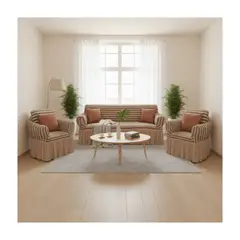 SALA FABULOSA - Funda de mueble 3-2-1 Burbuja- Beige Bicolor