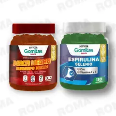 GENERICO - PACK GOMITAS MACA NEGRA Y ESPIRULINA SOTTCOR LABS
