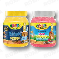 GENERICO - PACK 2 GOMITAS BUENAS NOCHES NIÑOS + CALCIO PARA NIÑOS SOTTCORLABS
