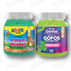 GENERICO - PACK 2 GOMITAS CITRATO DE MAGNESIO NIÑOS + GOFOS NIÑOS SOTTCORLABS