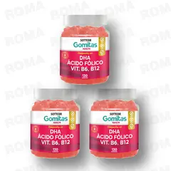 GENERICO - PACK 3 GOMITAS DHA ACIDO FOLICO 390 SOTTCORLABS
