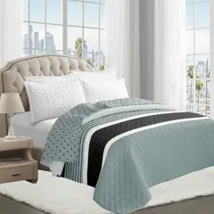 GOLDSUN - CUBRE CAMA 1 PIEZA TELA CON TELA DE VERANO 2 PLAZAS