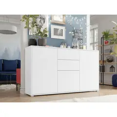 R&R MUEBLES - Cómoda Moderna Shirousagi Blanco