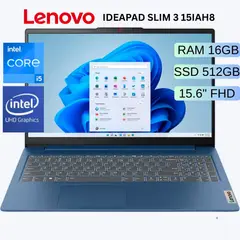 LENOVO - Laptop Lenovo,IDEAPAD SLIM 3 15IAH8,intel Core i5 12va Gen, Ram 16GB, SSD 512., 15.6 FHD, FreeDos