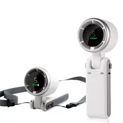 GENERICO - Ventilador Portátil Con Cuellera Recargable Alta Velocidad Pantalla LED 5 Niveles