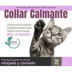 GENERICO - Collar Calmante de Feromonas para Gatos Rosado - Reduce Ansiedad