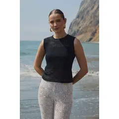 BANATY - POLO MANGA CERO DE TEJIDO NARA DE MUJER