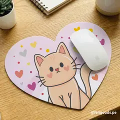 GENERICO - Mousepad Cat lover - Corazón
