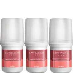 ESIKA - Pack x3 EXPRESSION SENS desodorante roll on de 50ml