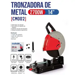 MAKUTE - TRONZADORA DE METAL DE 14” 2700 WATTS