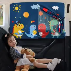 GENERICO - Tapasol lateral Magnetico Para Coche Dino ideal para niños