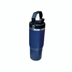 GENERICO - Tomatodo Premium Termo con Asa de Acero Inoxidable 900 ml azul