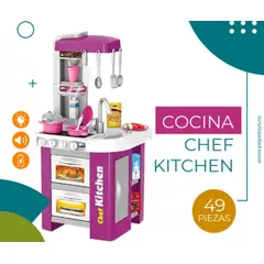 GENERICO - Cocina con luces y sonidos 49 piezas Grande