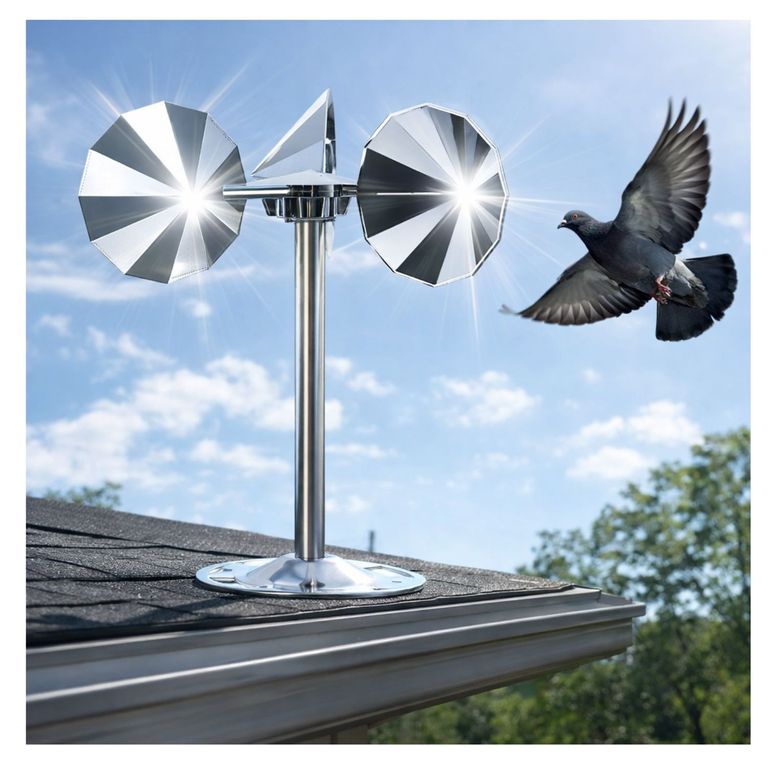 Ahuyentador de Aves Reflectante para Exteriores Techos Jardines y Balcones