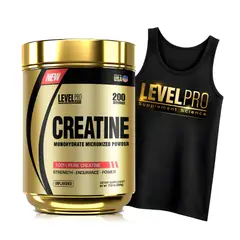 LEVEL PRO - Creatina 500 g - Creatina Monohidratada y Micronizada + Bividi