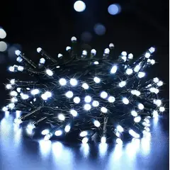 GENERICO - LUCES LINEALES 200 LED CABLE VERDE LUZ BLANCA