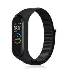 GENERICO - Correa de Nylon para Xiaomi Band 4 - NEGRO