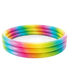 GENERICO - Piscina Inflable Infantil Multicolor Arcoíris 147 x 33 cm