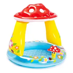 GENERICO - Piscina Inflable para Bebés Honguito con Sombrilla