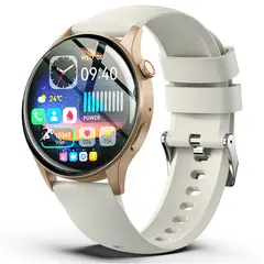 OVOTOUMI - Smartwatch Toumi Y80 PRO Amoled 143 Blanco Bluetooth Ip68