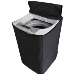 GENERICO - Funda impermeable Gruesa de Lavadora 16 - 22 kg Negro