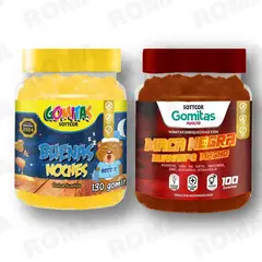 GENERICO - PACK 2 GOMITAS BUENAS NOCHES NIÑOS + GOMITAS MACA NEGRA SOTTCORLABS