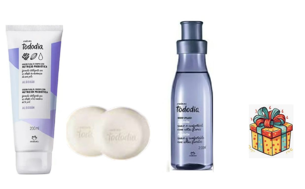 Kit tododia jabones + splash + crema aroma variado y regalo