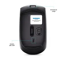 MICRONICS - Mouse Oficina3MBT InalámbricoRecargable Caprice MICM713-3M
