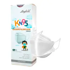 GENERICO - Mascarilla KN95 Mayfield Fish Shape 3D NiñosNiñas Blanco Caja