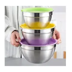 GENERICO - JUEGO DE 7 BOWLS CON TAPA