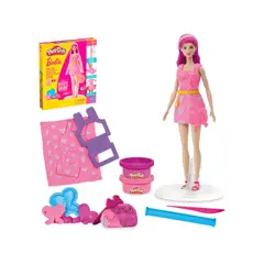 HASBRO - Play Doh Barbie Hearts and Hair Set Clothes with Modeling