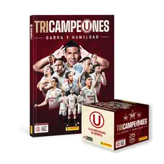 PANINI - ALBUM UNIVERSITARIO TRICAMPEONES PANINI, ALBUM TAPA DURA + 1 PAQUETON