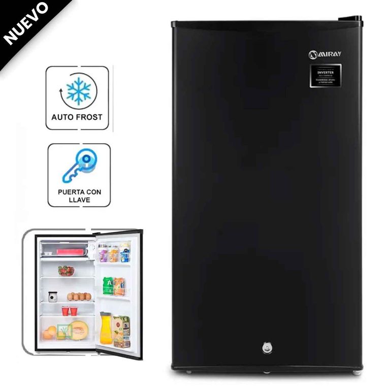Frigobar Refrigeradora RM-93M 93 Litros Iluminación interna Negro