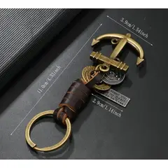 GENERICO - LLAVERO VINTAGE DE ANCLA UNISEX